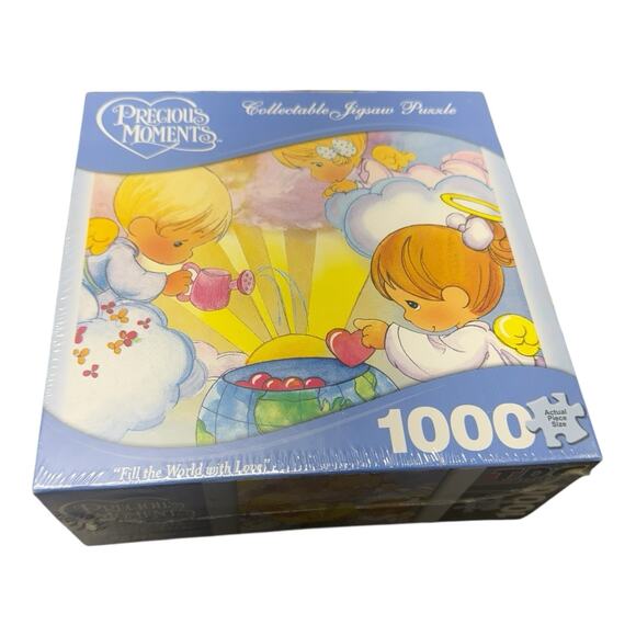 2009 TDC Puzzles Precious Moment Fill the World with Love 1000 Pieces - Picture 1 of 3